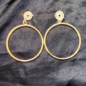 Gold hoop earrings